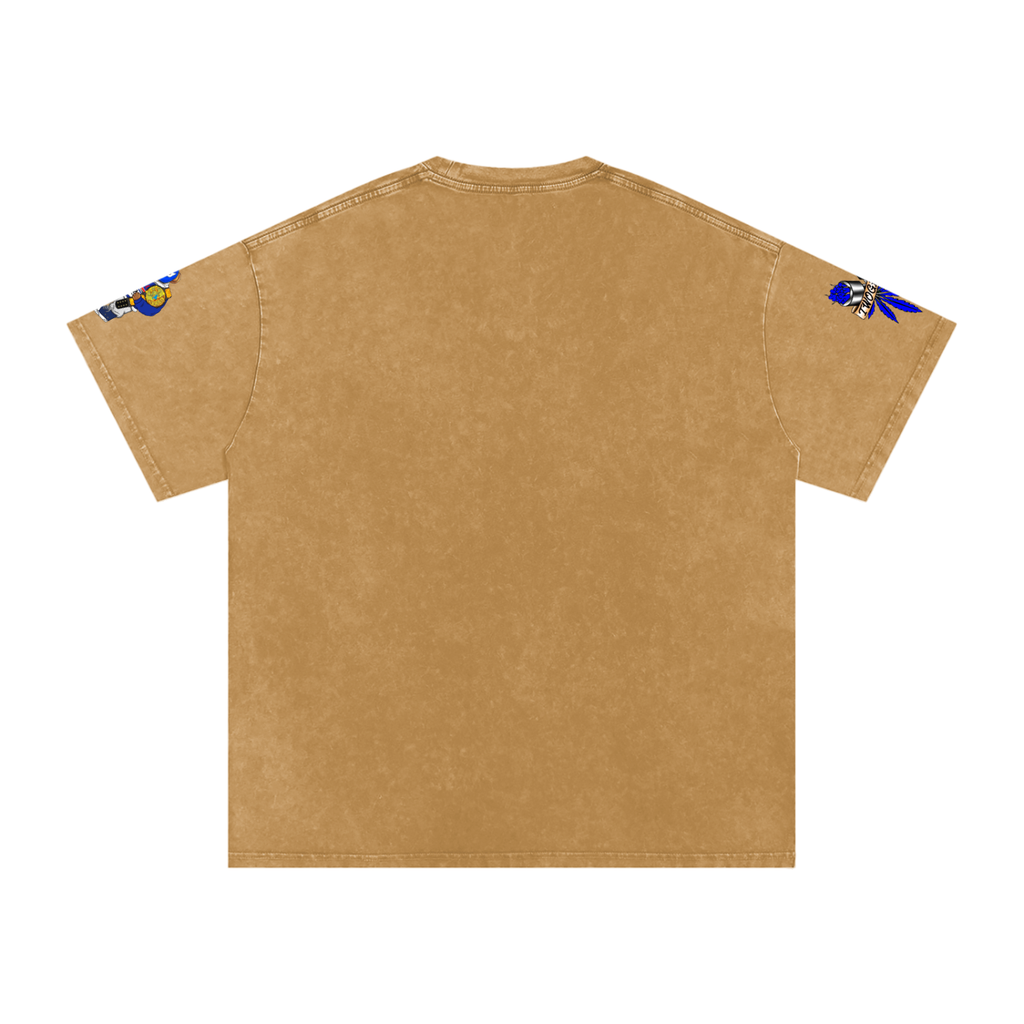 Snow Washed Oversized Cotton T-Shirt