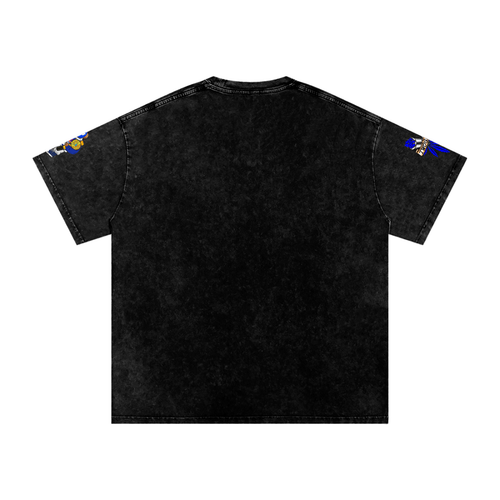 Snow Washed Oversized Cotton T-Shirt