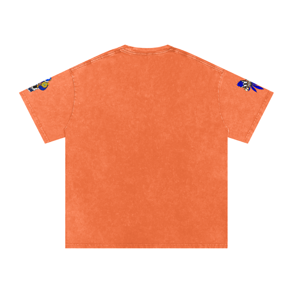 Snow Washed Oversized Cotton T-Shirt