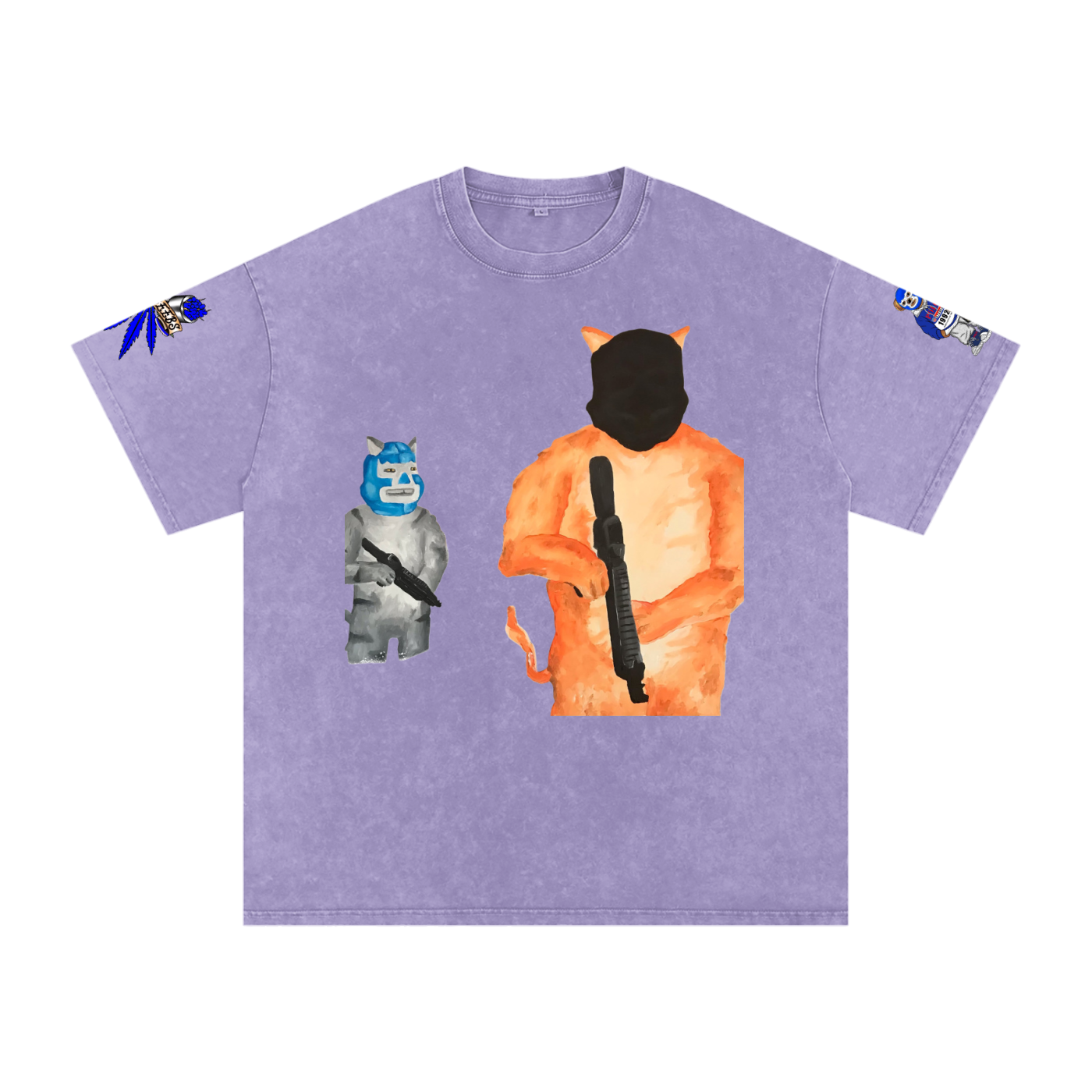 Snow Washed Oversized Cotton T-Shirt