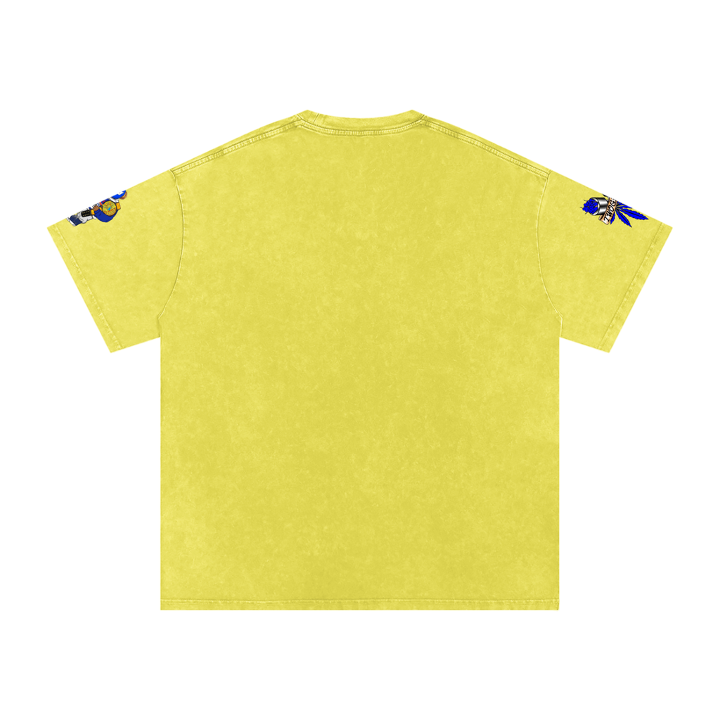 Snow Washed Oversized Cotton T-Shirt
