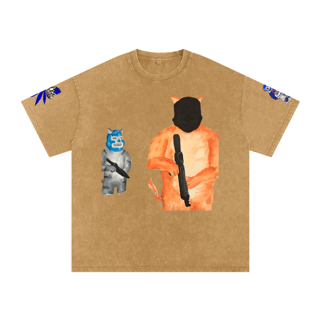Snow Washed Oversized Premium Tee