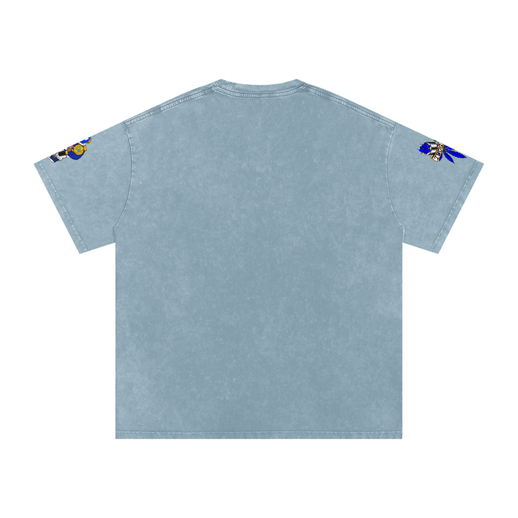 Snow Washed Oversized Cotton T-Shirt